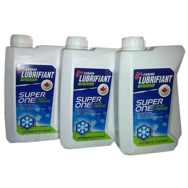 ضد یخ خودرو کانادا لوبریفنت مدل Super One حجم 1 لیتر بسته 3 عددی