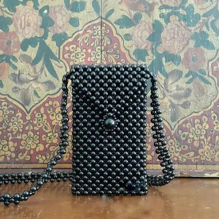 کیف رودوشی زنانه مدل مرواریدی سنگی درجه یک کد 81