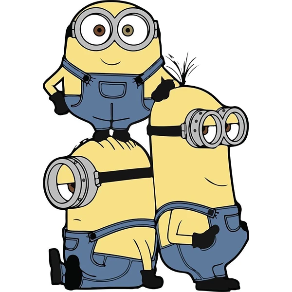 استیکر پارچه و لباس پاد آفرین طرح مینیون ها  کد 2247