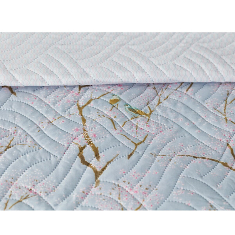 روتختی مادام کوکو مدل Mavi Oiseaux سایز 220x200 سانتی متر روتختی مادام کوکو مدل Mavi Oiseaux سایز 220x200 سانتی متر