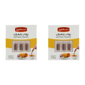پودر زعفران مصطفوی - 1.5 گرم بسته 2 عددی