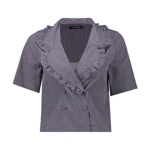 شومیز زنانه گردیه مدل 307256-blue orange