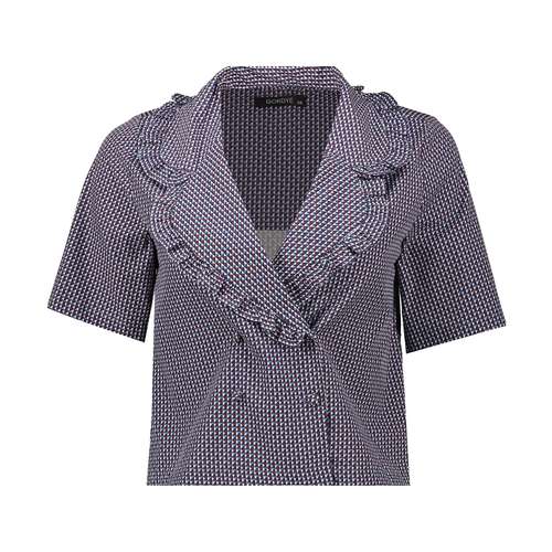 شومیز زنانه گردیه مدل 307256-blue orange