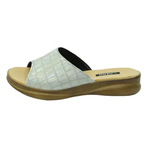 دمپایی زنانه پانو طرح سنگی کد 05 رنگ طوسی