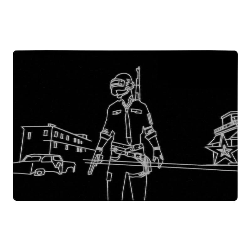 ماوس پد مخصوص بازی زیگ زاگ  طرح pubg کد 4334