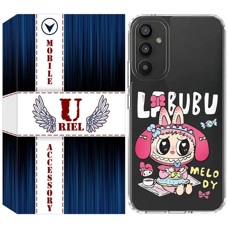 کاور یوریل مدل Clear کد 140 طرح لبوبو مناسب برای گوشی موبایل سامسونگ Galaxy A14