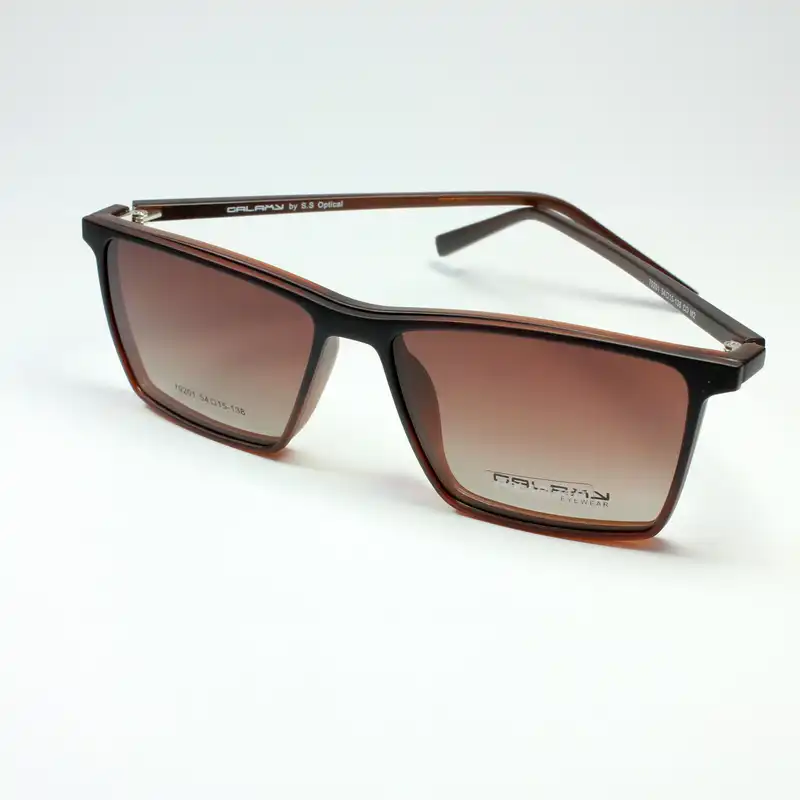 فریم عینک طبی گلکسی مدل 70201 به همراه کاور آفتابی