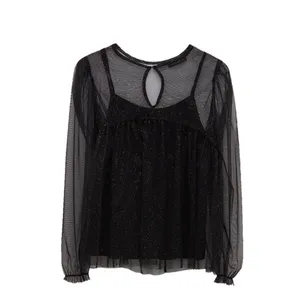 بلوز آستین بلند زنانه ال سی وایکیکی مدل W1JR68Z8-RQN