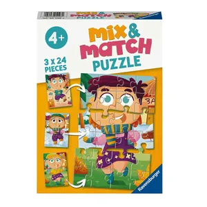 پازل 3x24 تکه راونزبرگر مدل Mix N Match Colourful Dresses کد 05196