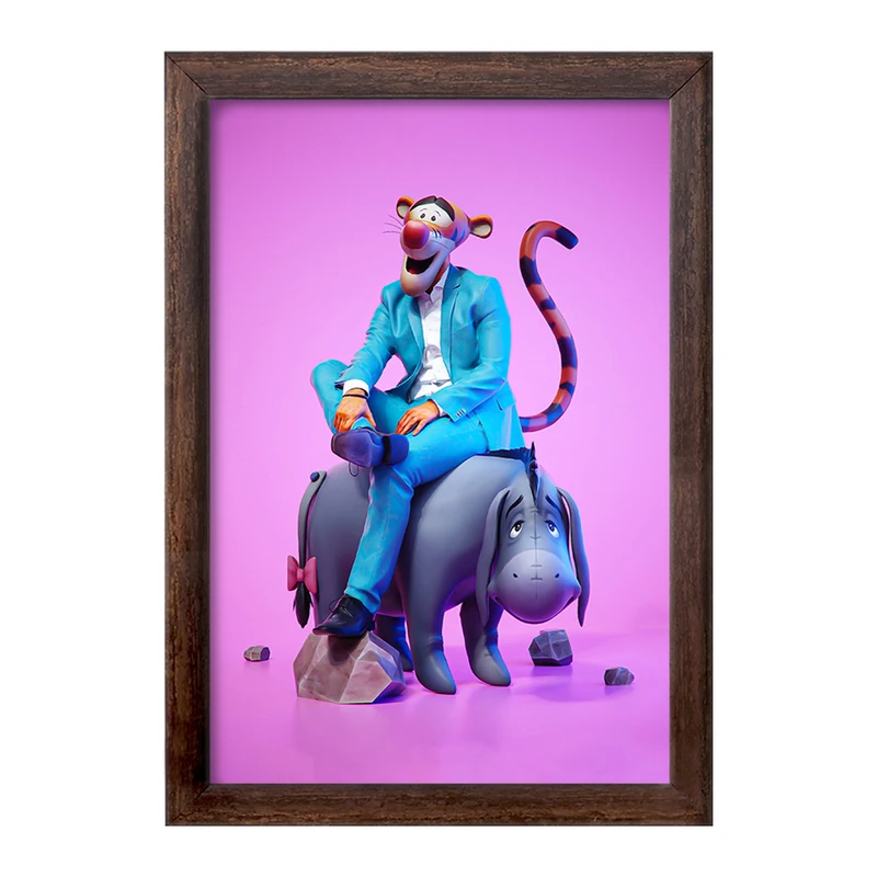 تابلو خندالو طرح وینی پو (Pooh) کد F179