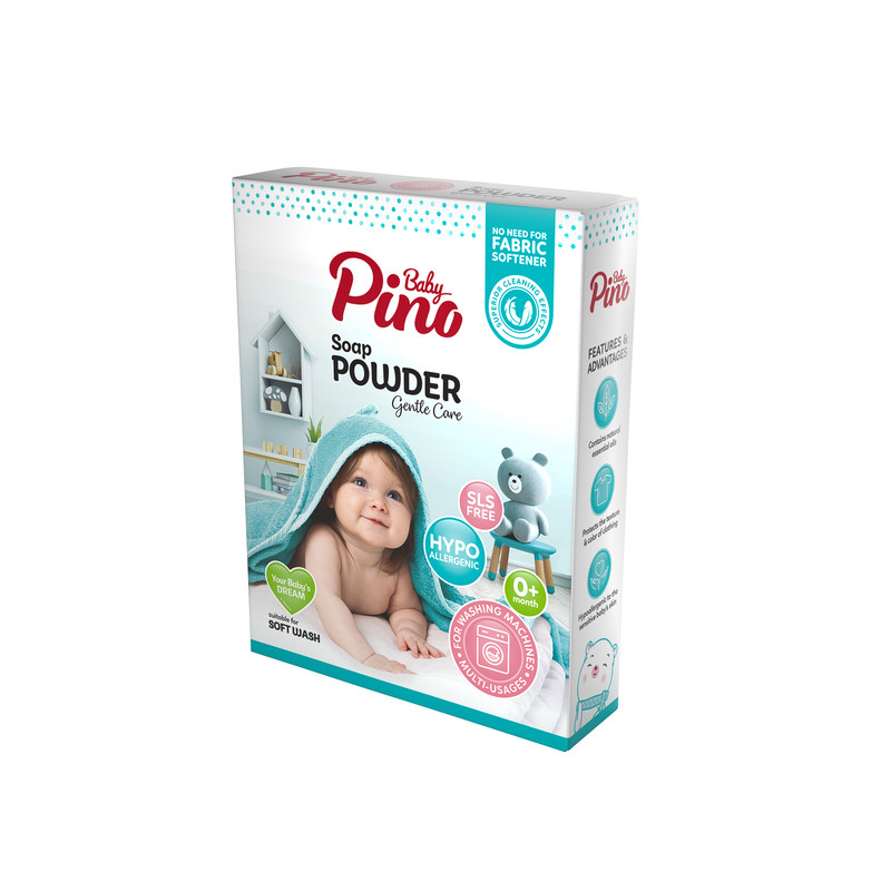 پودر صابون نوزاد پینو بیبی مخصوص ماشین لباسشویی - وزن 400گرم
