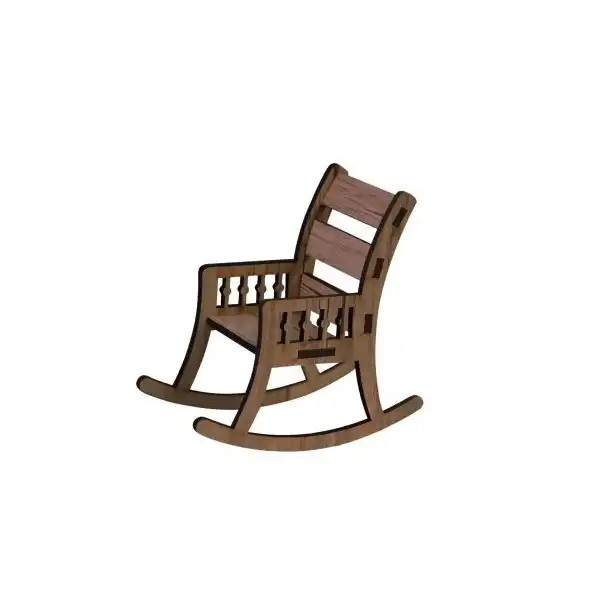 ماکت دکوری مدل صندلی راحتی چوبی