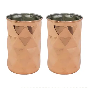 لیوان مسی مدل سه بعدی زنجان کد -za81608400 مجموعه دو عددی 