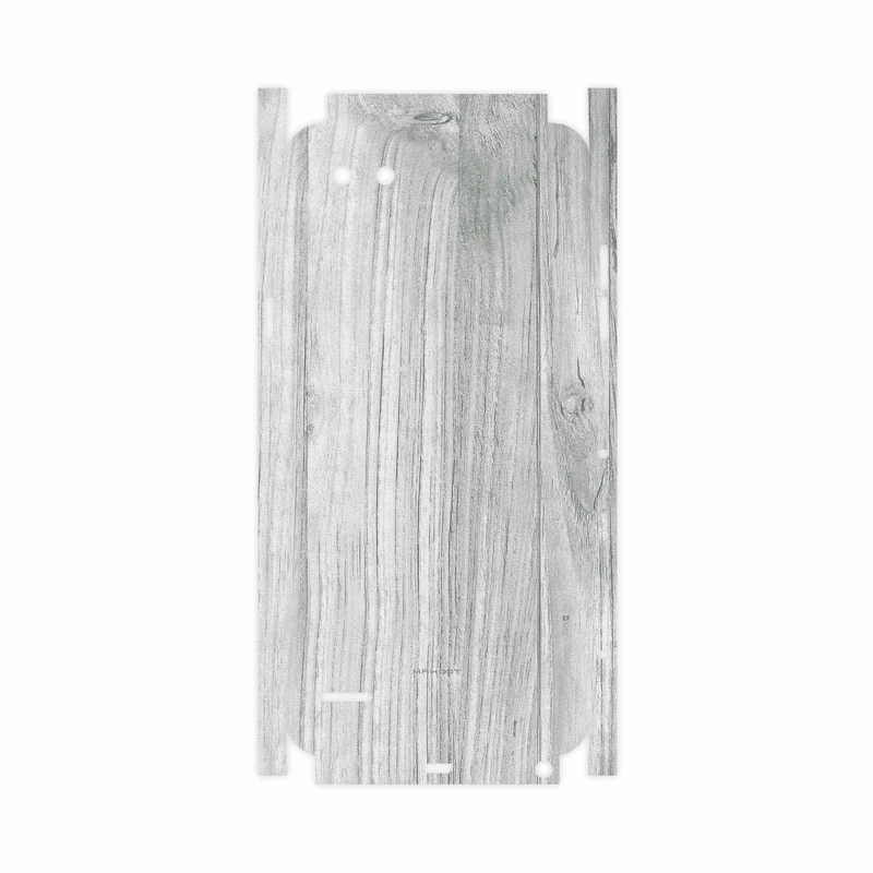 برچسب پوششی ماهوت مدل White Wood-FullSkin مناسب برای گوشی موبایل ال جی Q6