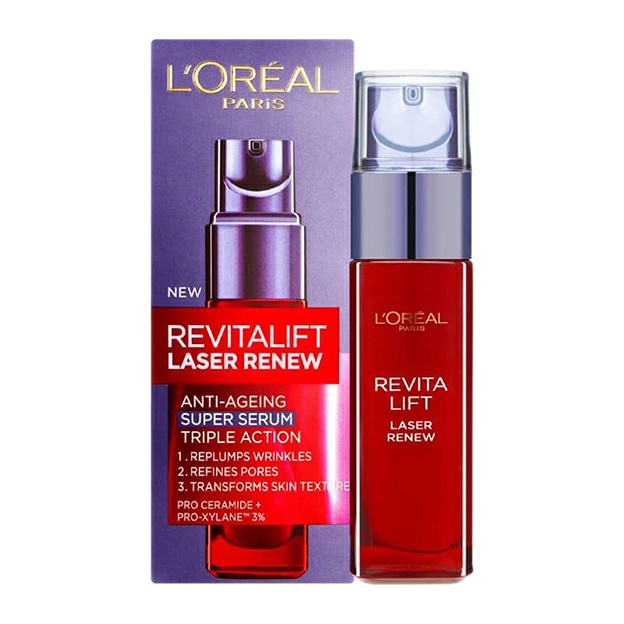 سرم ضد چروک لورآل مدل REVITALIFT LASER RENEW TRIPLE ACTION حجم 30 میلی لیتر