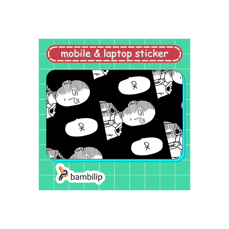 استیکر بامبیلیپ مدل کارت عابر طرح انیمه مرد تک مشتی کد 7790705