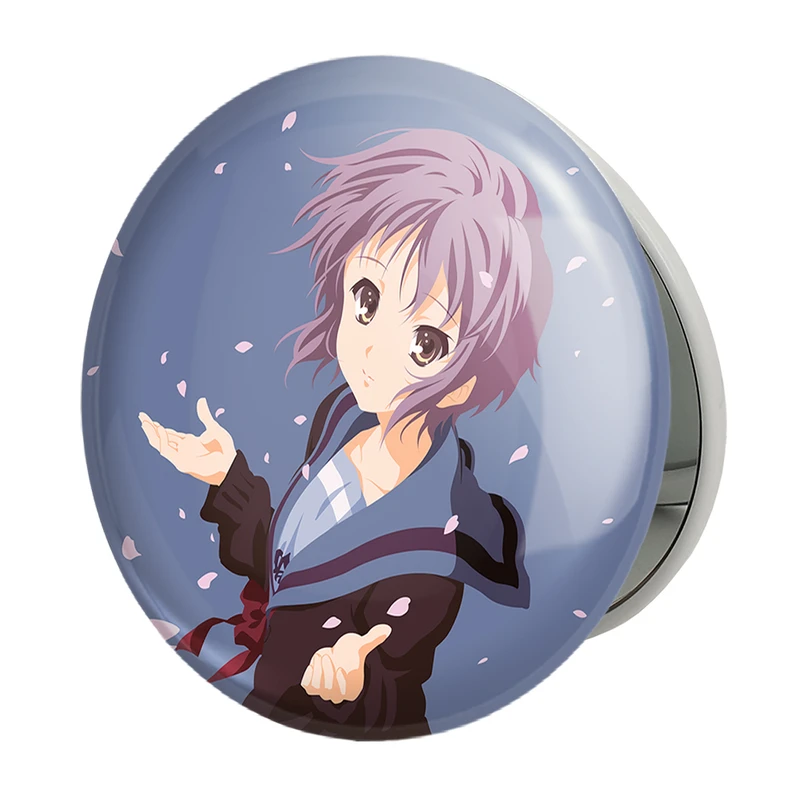 آینه جیبی خندالو طرح یوکی انیمه ناپدید شدن هارومی سوزومیا The Disappearance of Haruhi Suzumiya مدل تاشو کد 23118 