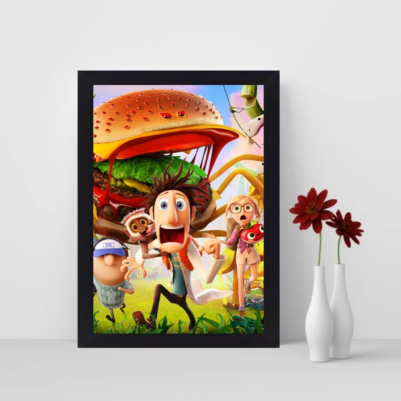 تابلو کودک مدل بکلایت طرح انیمیشن ابری با احتمال بارش کوفته قلقلی