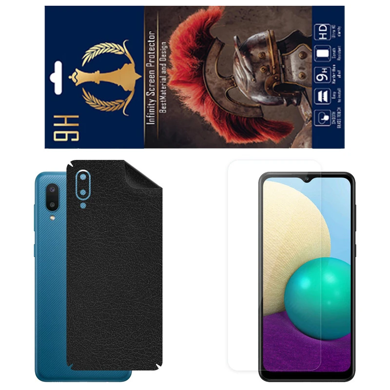 برچسب پوششی اینفینیتی مدل CH مناسب برای گوشی موبایل سامسونگ Galaxy M02 به همراه محافظ صفحه نمایش