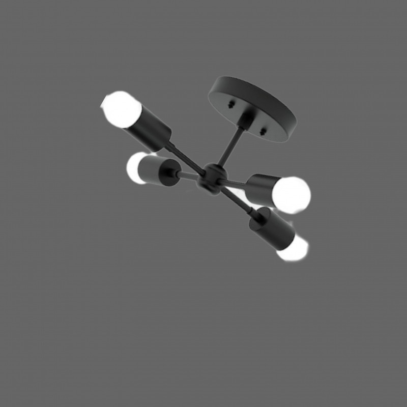 چراغ سقفی چهار شعله مدل مدرن کد S12