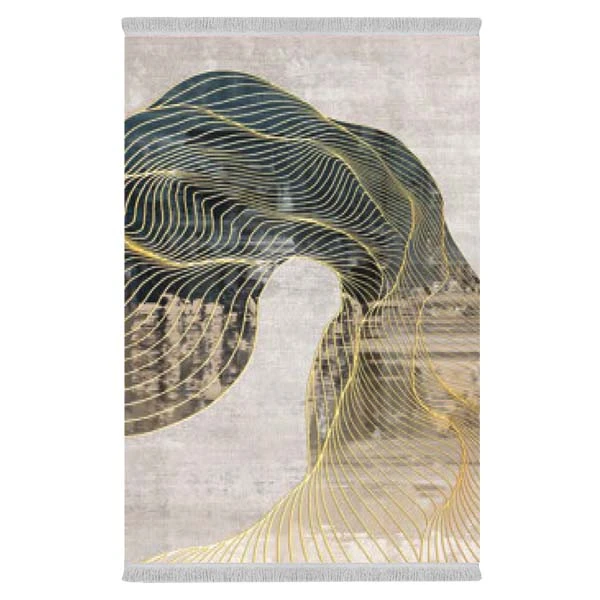 فرش پارچه‌ای دفه مدل فرشینه طرح مدرن  کد 8280