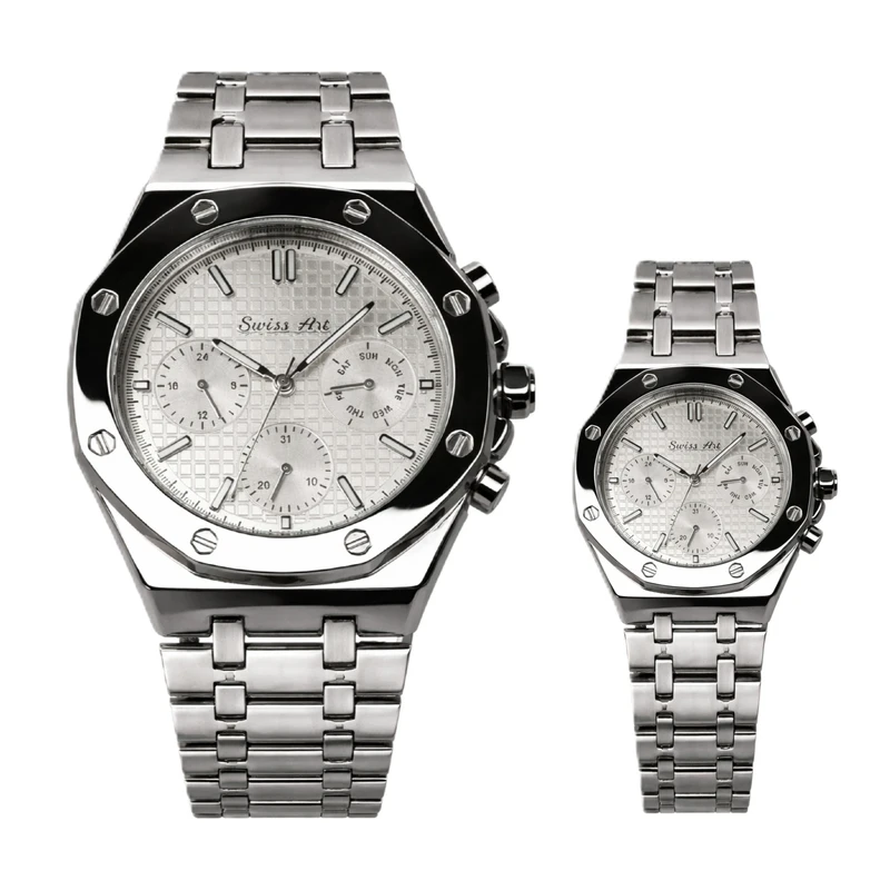 ست ساعت مچی عقربه‌ای کوارتز زنانه و مردانه سوئیس آرت مدل ANT054-55ST0000