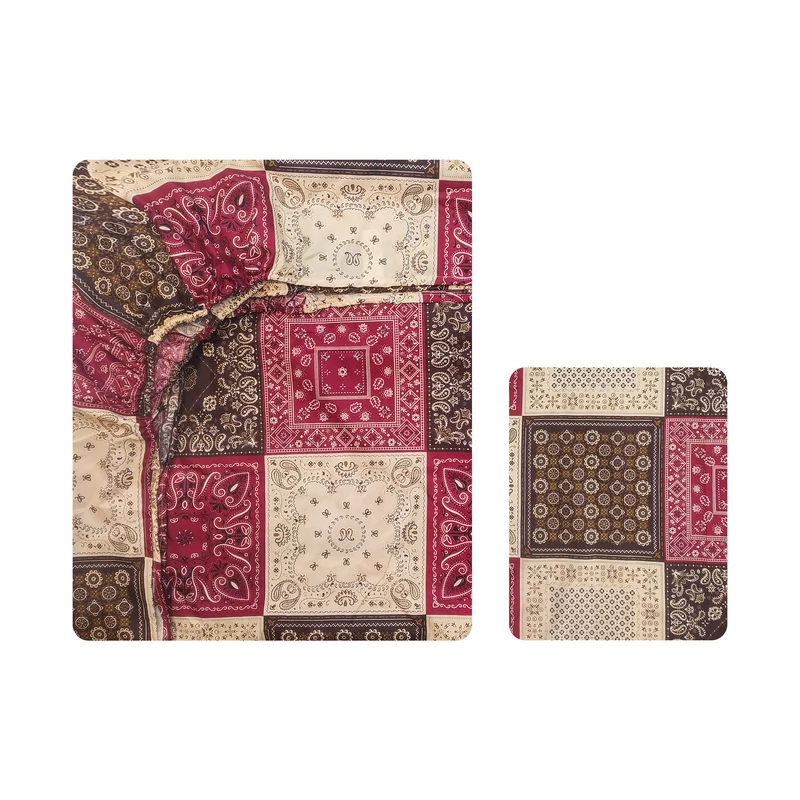 سرویس ملحفه آدنو مدل روژان کد CH107 یک نفره 2 تکه