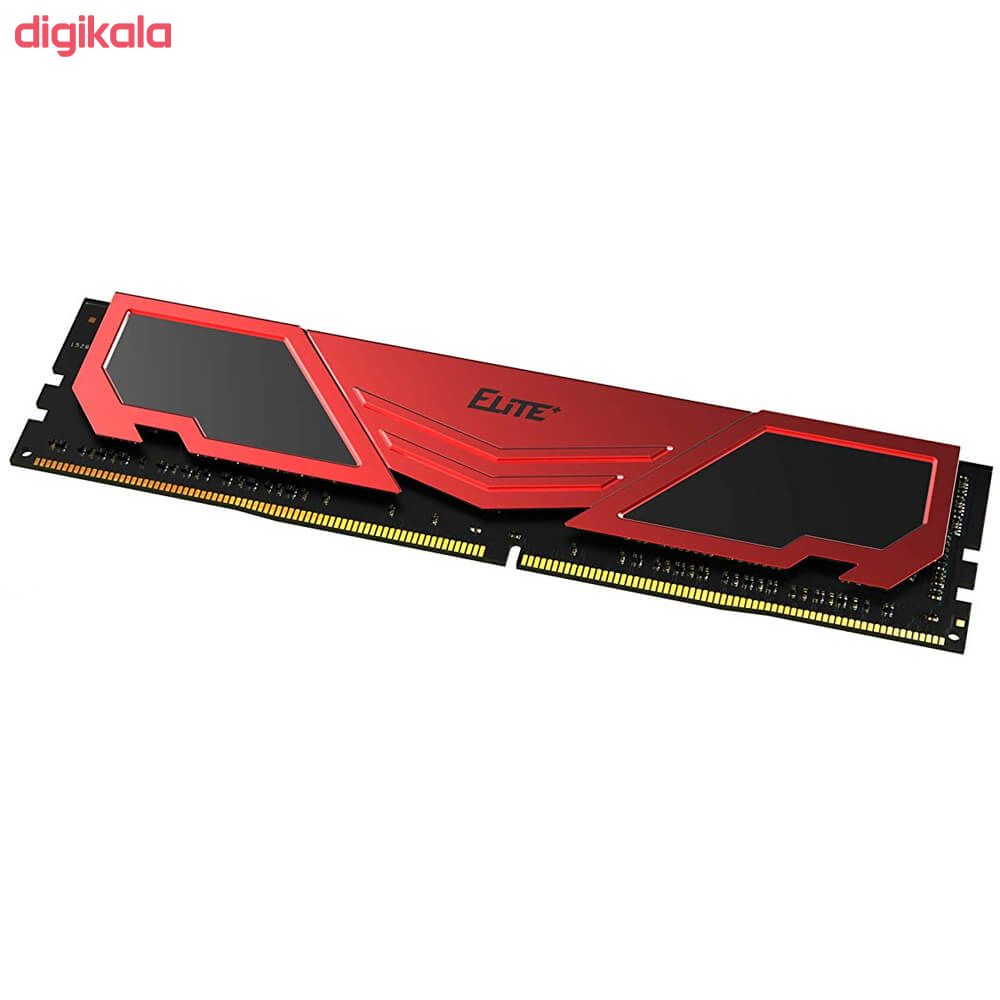 رم دسکتاپ DDR4 تک کاناله 3200 مگاهرتز CL22 تیم گروپ مدل ELITE PLUS ظرفیت 32 گیگابایت main 1 2