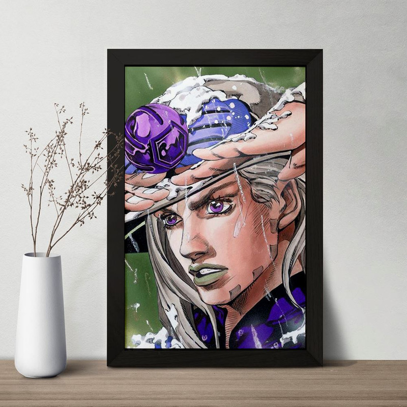 تابلو خندالو مدل جانی جوستار انیمه جوجو Jojo کد 11503 تابلو خندالو مدل جانی جوستار انیمه جوجو Jojo کد 11503