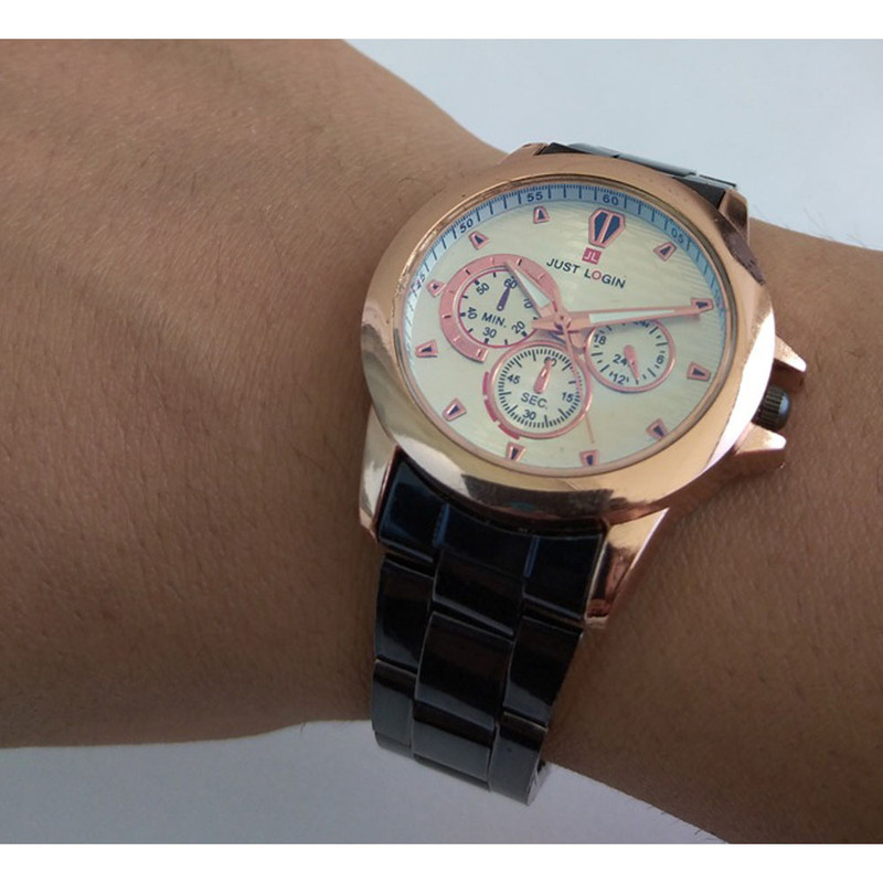 ساعت مچی عقربه ای دخترانه مدل JL کد 50