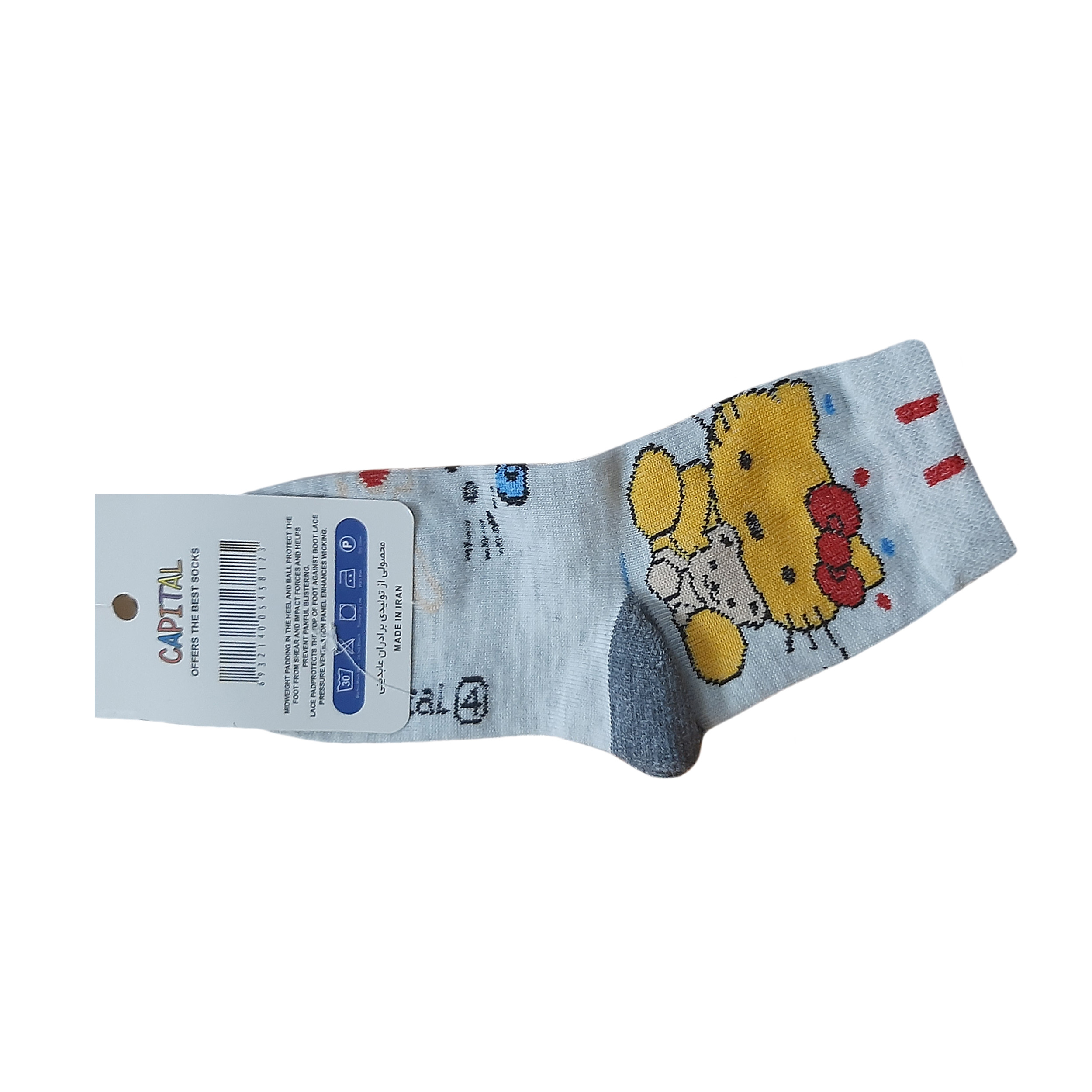 جوراب دخترانه طرح گربه مدل 967