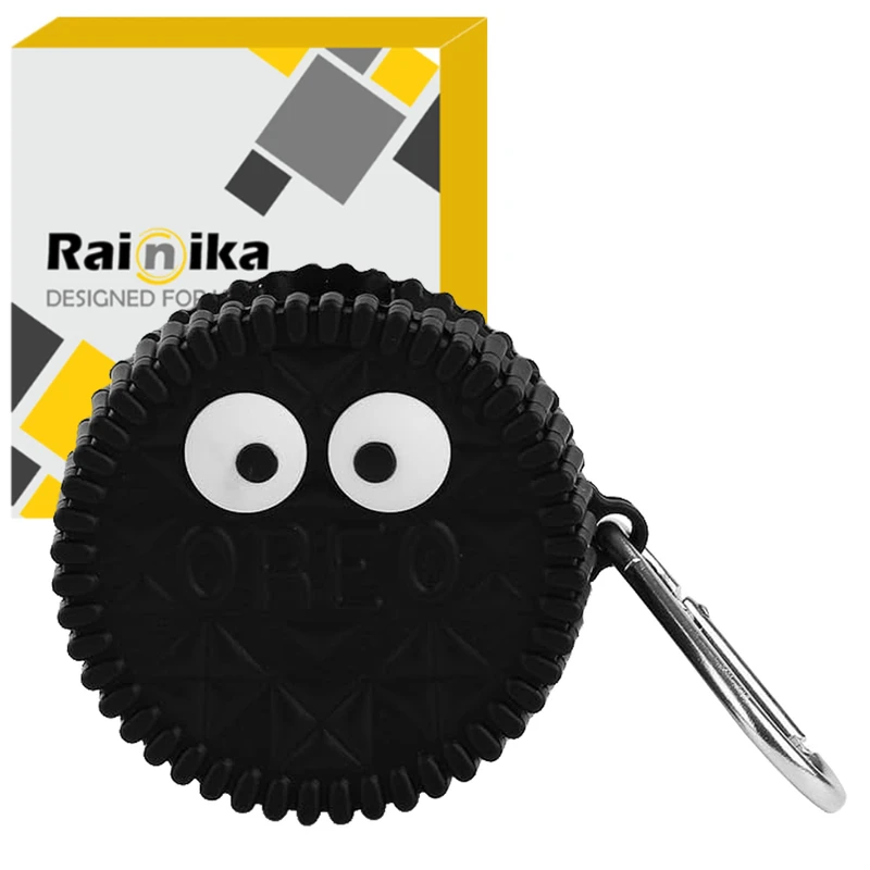  کاور رینیکا مدل Buds Cookie Black مناسب برای کیس هدفون بی سیم سامسونگ Galaxy Buds Live / Buds Pro / buds 2 / buds 2 pro / Fe