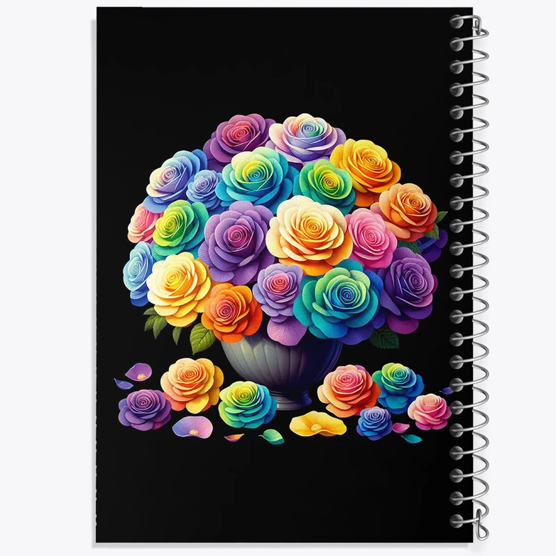 دفتر نقاشی 50 برگ خندالو طرح گلدان گل کد N1236