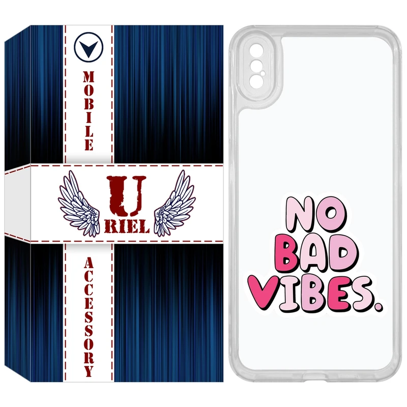 کاور یوریل مدل Clear کد 92 طرح انرژی مثبت مناسب برای گوشی موبایل اپل iPhone XS Max