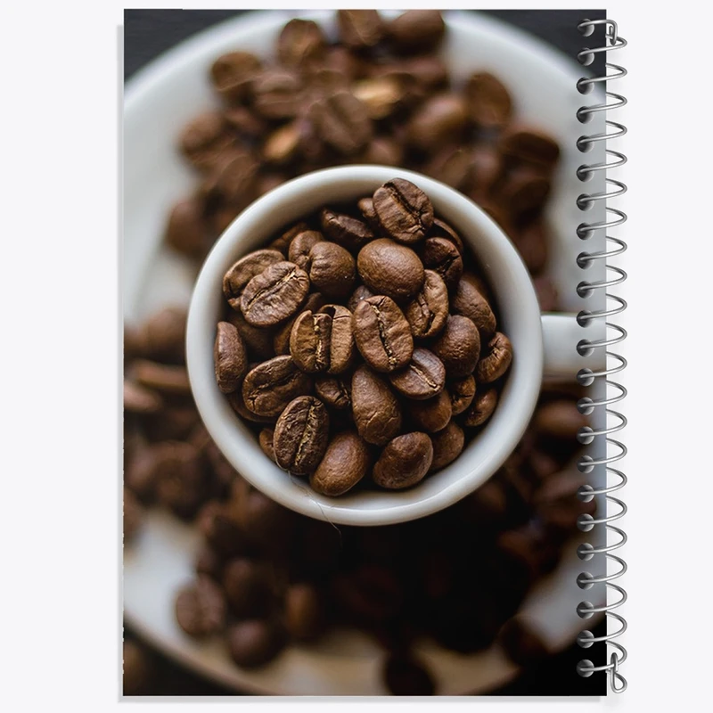 دفتر لیست خرید 50 برگ خندالو طرح قهوه Coffee کد F65