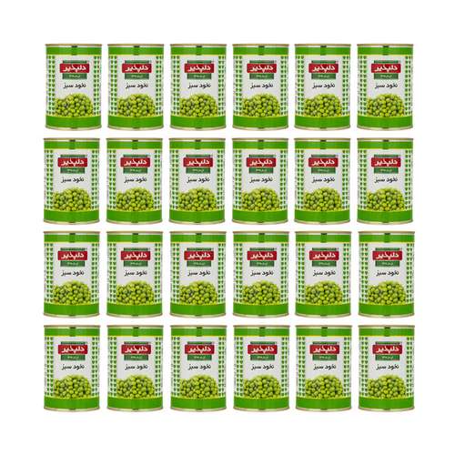 کنسرو نخود سبز دلپذیر - 420 گرم بسته 24 عددی