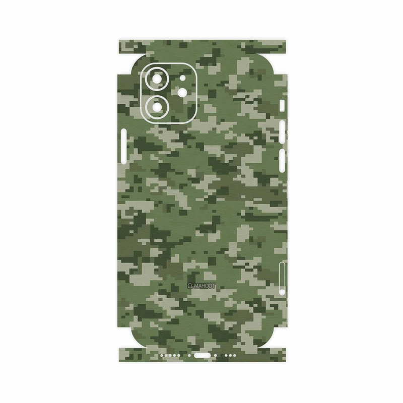 برچسب پوششی ماهوت مدل Army-Green-Pixel-FullSkin مناسب برای گوشی موبایل اپل iPhone 12