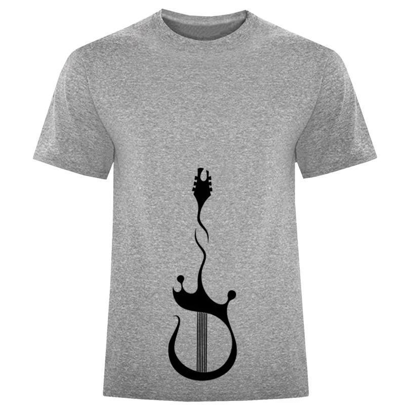 تی شرت آستین کوتاه مردانه مدل گیتار D654