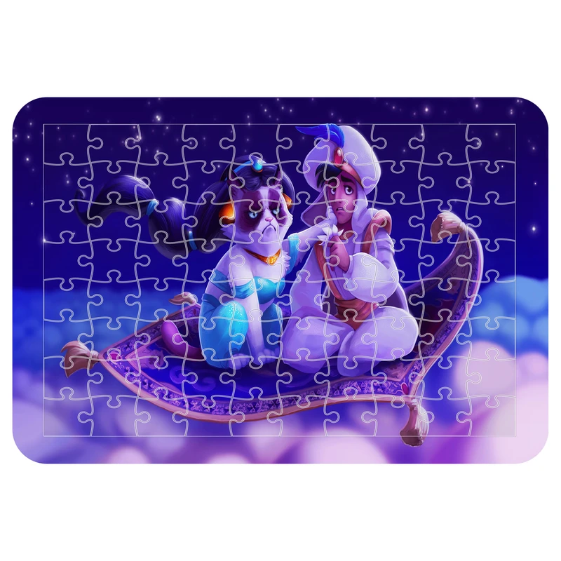 پازل 54 تکه مدل CHB1544 طرح انیمیشن علاءالدین و غول چراغ جادو