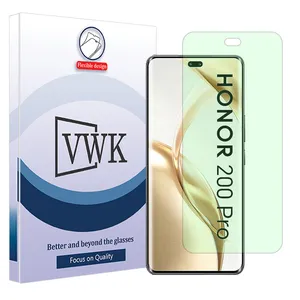 VWK Tough Green light screen protector suitable for Honor 200 Pro mobile phone