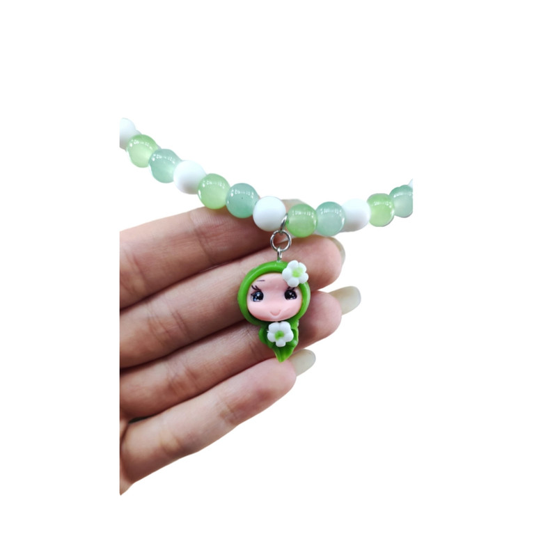 نیم ست دخترانه مدل عروسک دختر باحجاب گل پنج پر