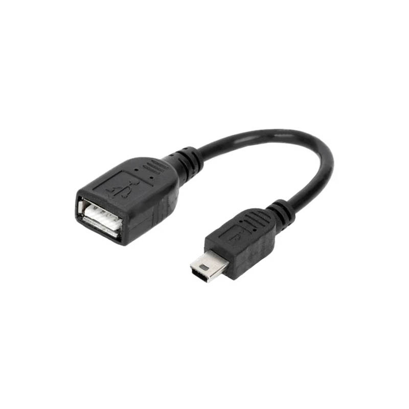 کابل تبدیل Mini USB به USB مدل Female طول0.25 متر