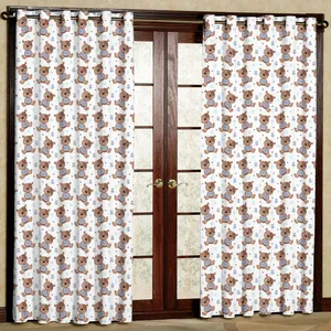 پرده مدل سگ هازان پانچی کد 4894 سایز 140x200 سانتی متر