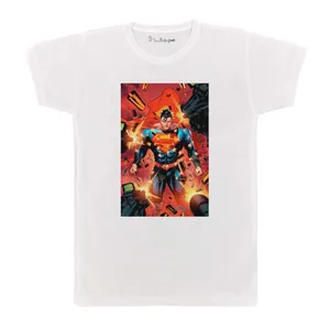 تی شرت بچگانه پرمانه طرح superman کد pmt.2870