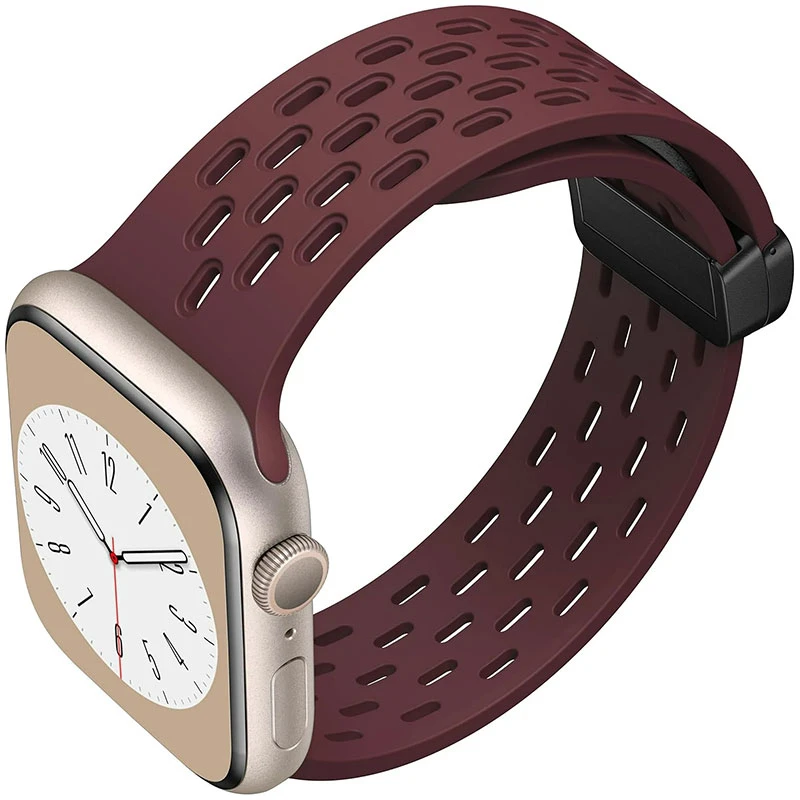 بند مسیر مدل Breathable Silicone Magnetic مناسب برای ساعت هوشمند ویرفیت T800 Ultra / T900 Ultra / HK8 Pro Max / HK9 Ultra 2 / 49 mm