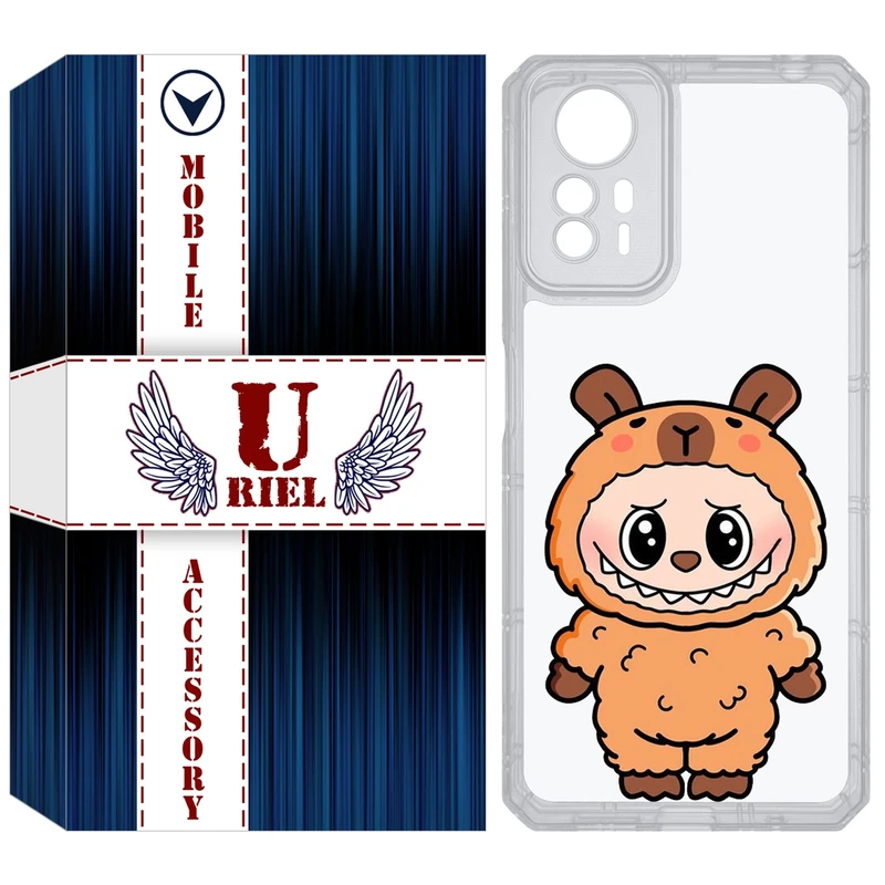 کاور یوریل مدل Clear کد 110 طرح لبوبو مناسب برای گوشی موبایل شیائومی Redmi Note 12S