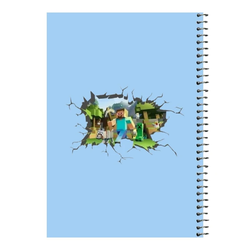 دفتر مشق 80 برگ اس جی مدل ماینکرفت کد۶   