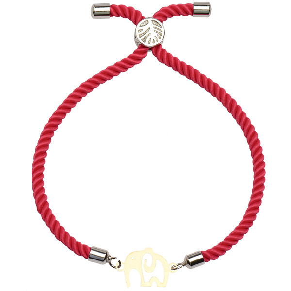 دستبند طلا 18 عیار زنانه کرابو طرح فیل مدل Kr2351