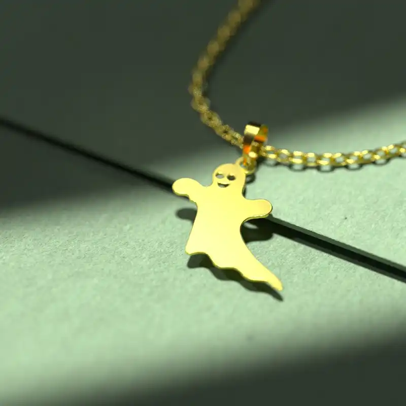 گردنبند طلا 18 عیار زنانه مدوپد مدل هالووین کد G3-1-1151