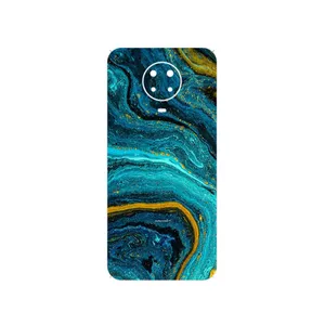 MAHOOT Turquoise marblewith golden streaks Cover Sticker for Nokia G20